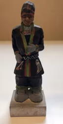 SKULPTUR, trä, same, osignerad.