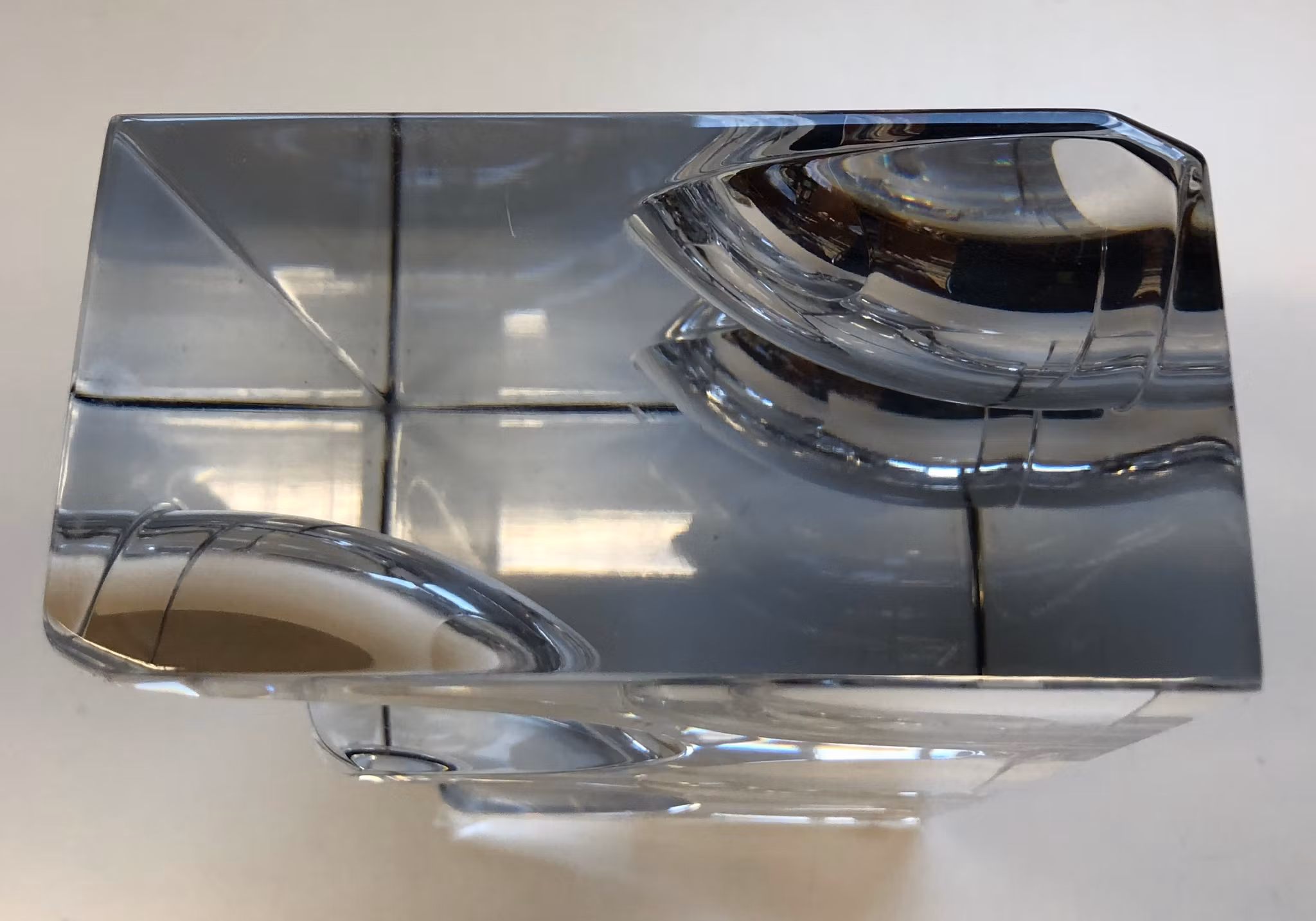 SVEN PALMQVIST. Skulptur, glas, signerad Expo P 772 -72, Orrefors.