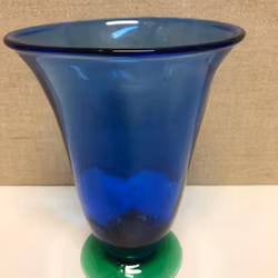VASE, glass, second half of the 20th century.