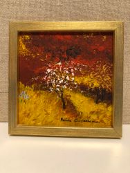 KARIN ANDERSSON. Autumn, oil on panel, signed.