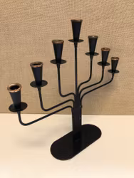 GUNNAR ANDER. Candelabra, metal, Ystad metal, mid-20th century.