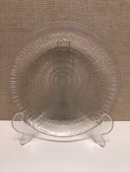 TAPIO WIRKKALA. Dish, glass, "Solaris", Iittala.
