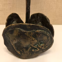CANDLEHOLDER, bronze, second half of the 20th century.