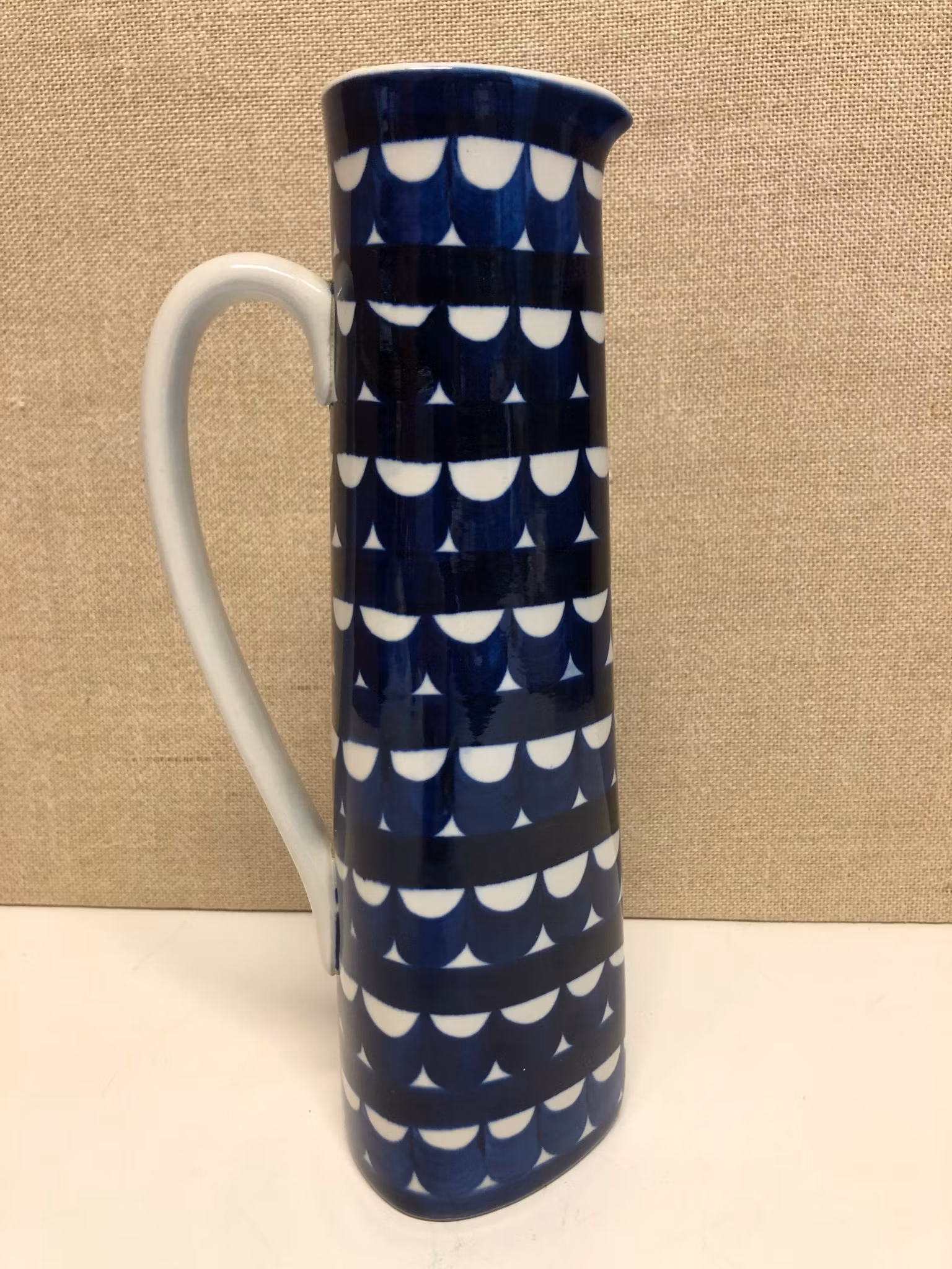 KARIN BJÖRQUIST. Kanna, keramik, "Indigo", Gustavsberg.