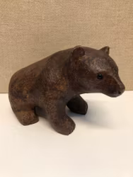 SKULPTUR, Björn, träkomposit, Carl Roos, Hammerdal.