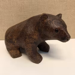 SKULPTUR, Björn, träkomposit, Carl Roos, Hammerdal.