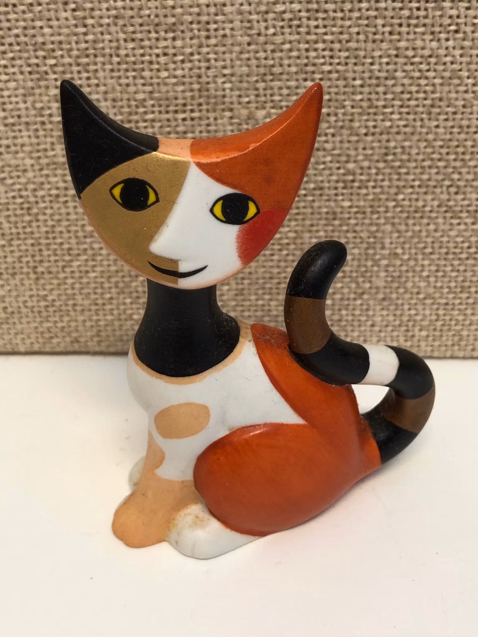 ROSINA WACHTMEISTER. Figurin, porslin, " Katt ", Goebel.