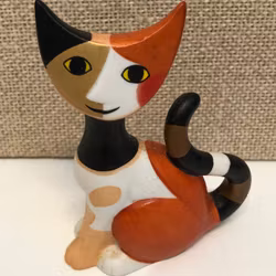 ROSINA WACHTMEISTER. Figurine, porcelain, "Cat", Goebel.
