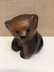 THOMAS HELLSTRÖM. Figurin, keramik, "Björn", Nittsjö.