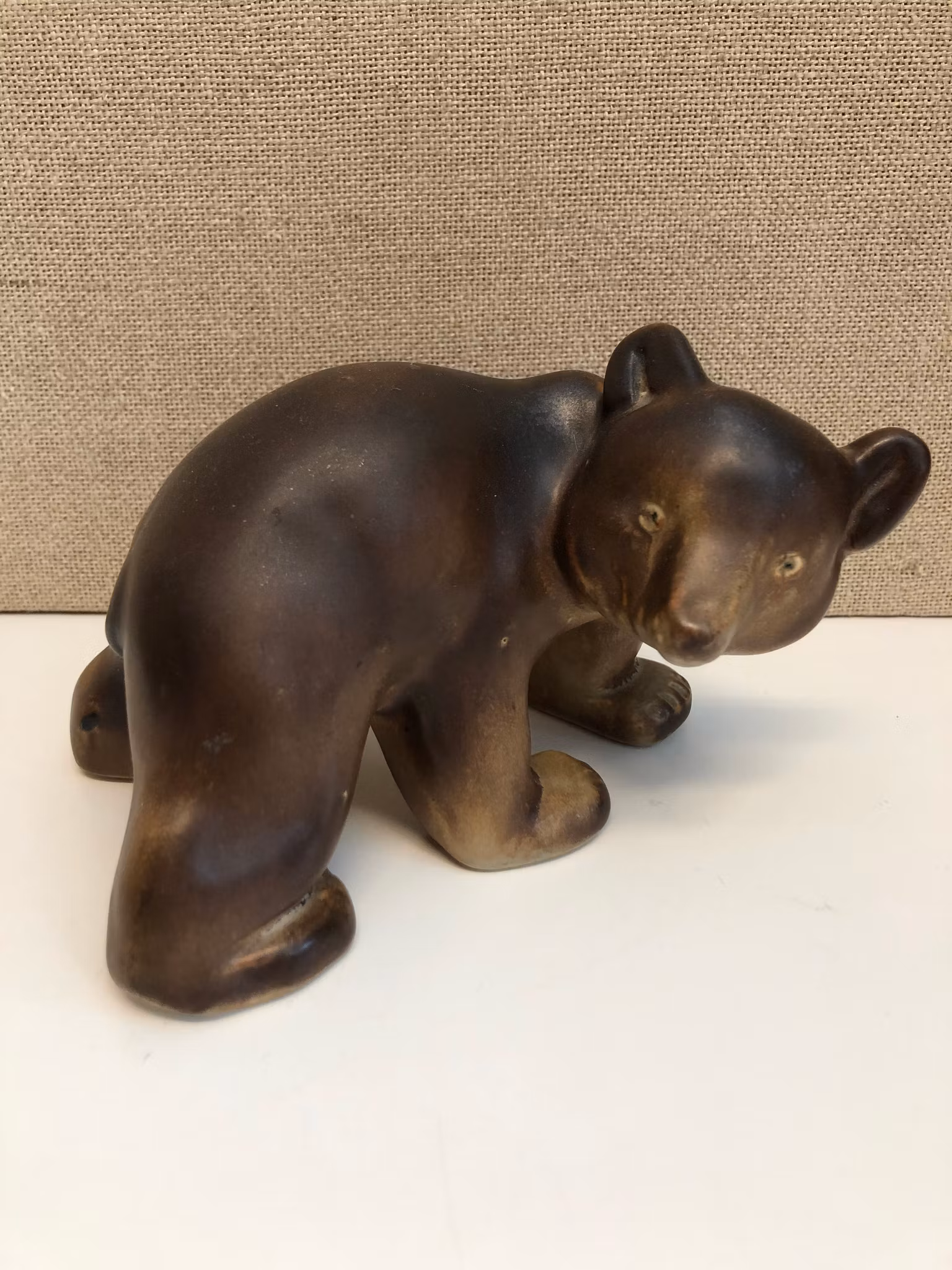 FIGURIN, stengods," Björn",  Arabia, 1900-talets ndra hälft.