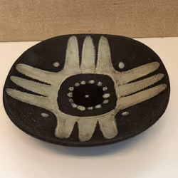 BOWL, ceramic, unmarked, 1960s/70s