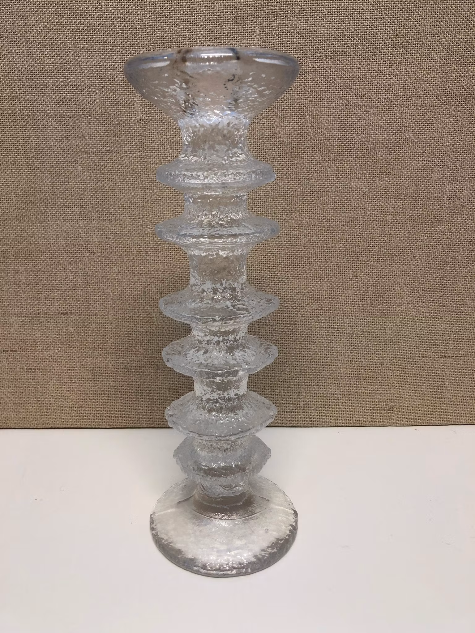 TIMO SARPANEVA. Ljusstake, glas, "Festivo", Iittala.