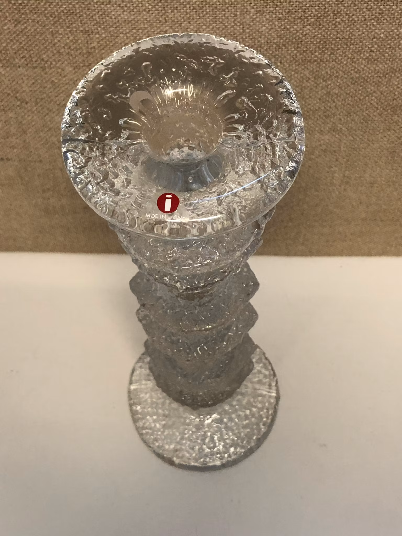 TIMO SARPANEVA. Ljusstake, glas, "Festivo", Iittala.
