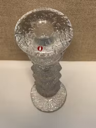 TIMO SARPANEVA. Ljusstake, glas, "Festivo", Iittala.