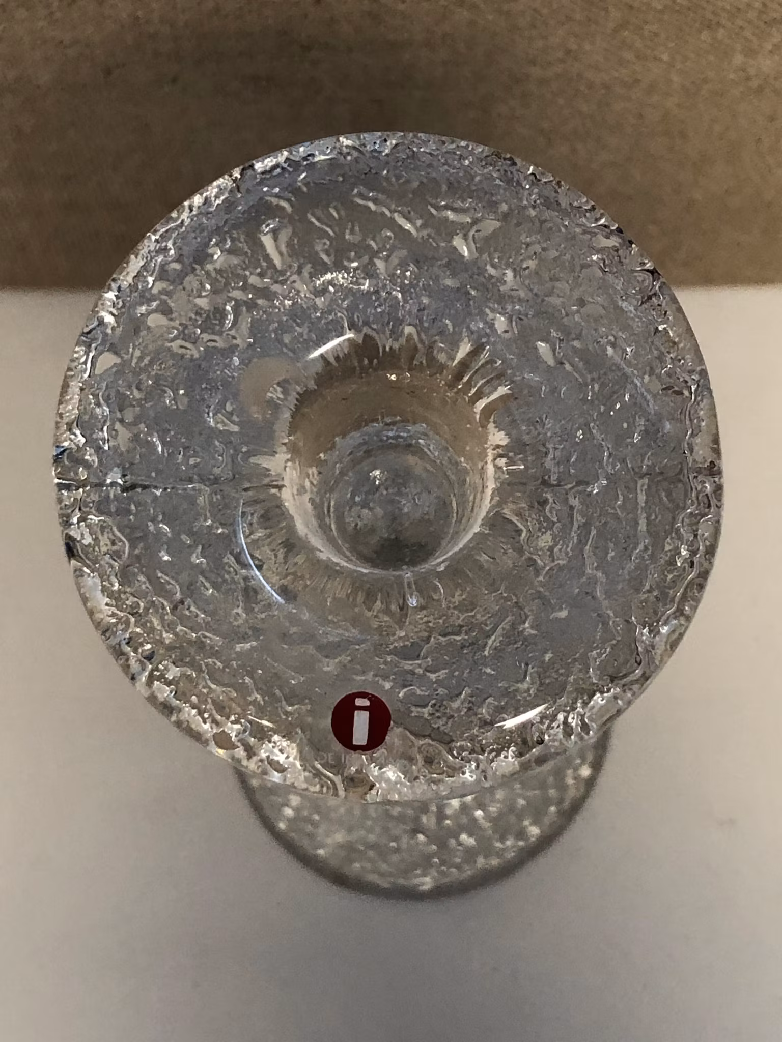 TIMO SARPANEVA. Ljusstake, glas, "Festivo", Iittala.