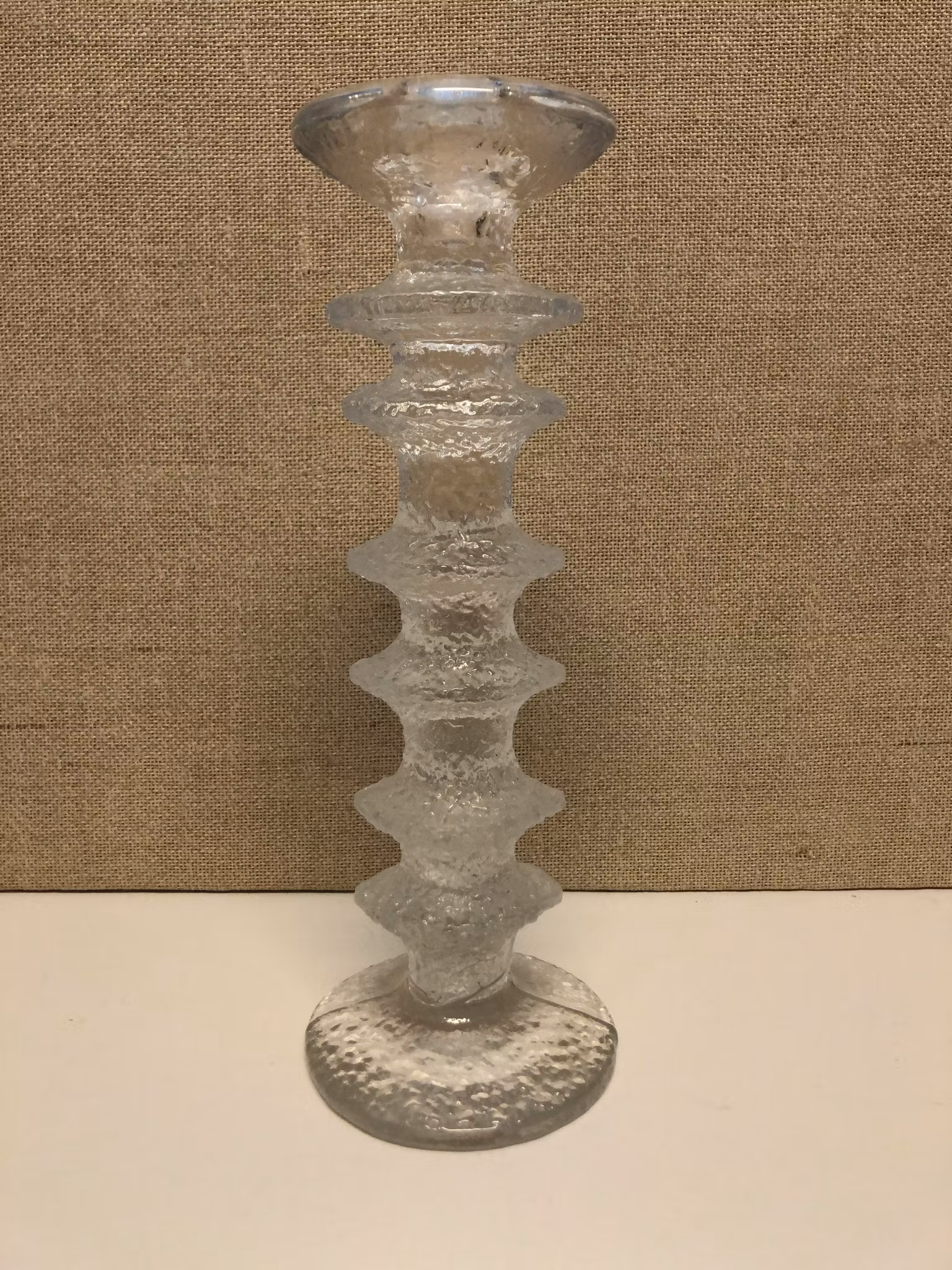 TIMO SARPANEVA. Ljusstake, glas, "Festivo", Iittala.