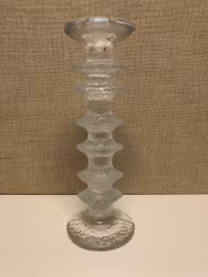 TIMO SARPANEVA. Ljusstake, glas, "Festivo", Iittala.