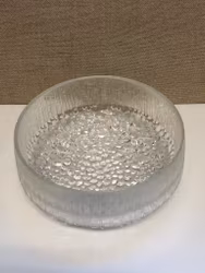 TAPIO WIRKKALA. Bowl, glass, "Ultima Thule", Iittalla, Finland.
