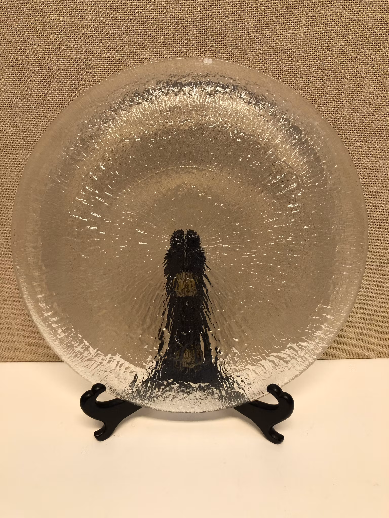 TAPIO WIRKKALA. Tallrik, glas, "Solaris",  Iittala.