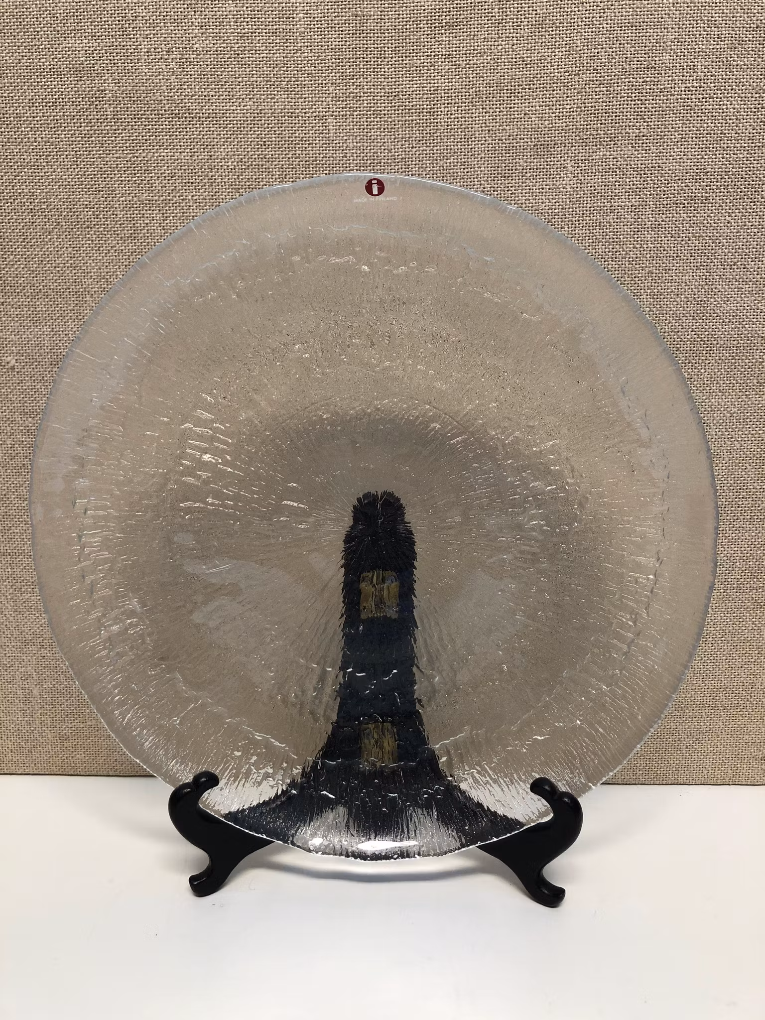 TAPIO WIRKKALA. Tallrik, glas, "Solaris",  Iittala.