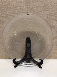 TAPIO WIRKKALA. Tallrik, glas, "Solaris",  Iittala.