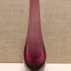 VASE, glass, F.A.W. Johansson, Orrefors Glass Engraving.