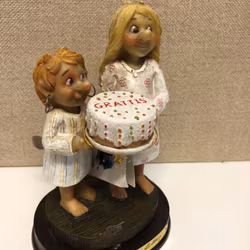 SCULPTURE, art mass, "Birthday cake", Rolf Lidberg, RBA Olofström.