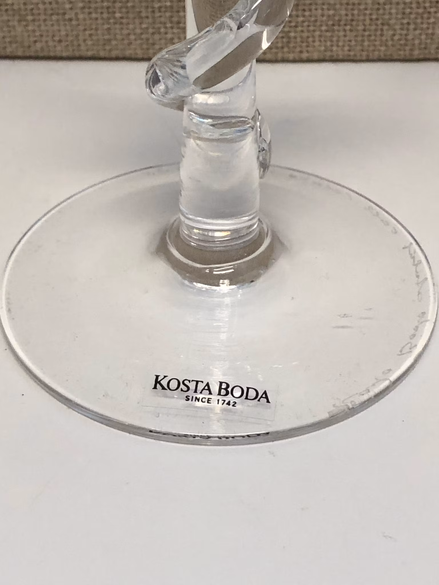 ULRICA HYDMAN-VALLIEN. Vin/Champagneglas, " Cleopatra", Kosta Boda.