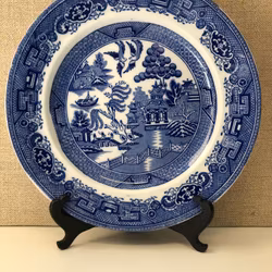 DINNER PLATE, porcelain, "Willow", Gustavsberg.