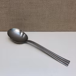 FOLKE AHRSTRÖM. Serving spoon, stainless steel, "Thebe", Gense, Sweden.