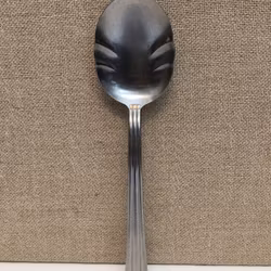 FOLKE AHRSTRÖM. Serving spoon, stainless steel, "Thebe", Gense, Sweden.