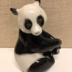 FIGURE, porcelain, "Panda", Lomonosov, USSR.