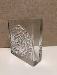 BENGT EDENFALK. Vas, "Spectra" glas, Skruf.