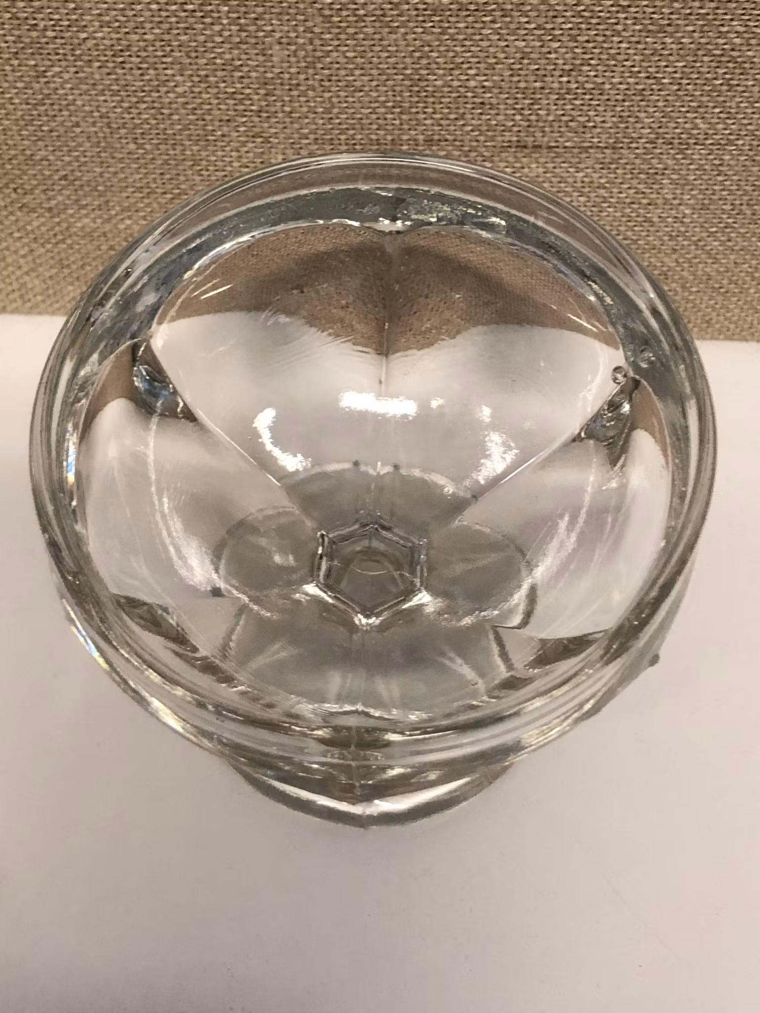 EFTERRÄTTSSKÅLAR 6 st. glas, 1900-talets andra hälft.