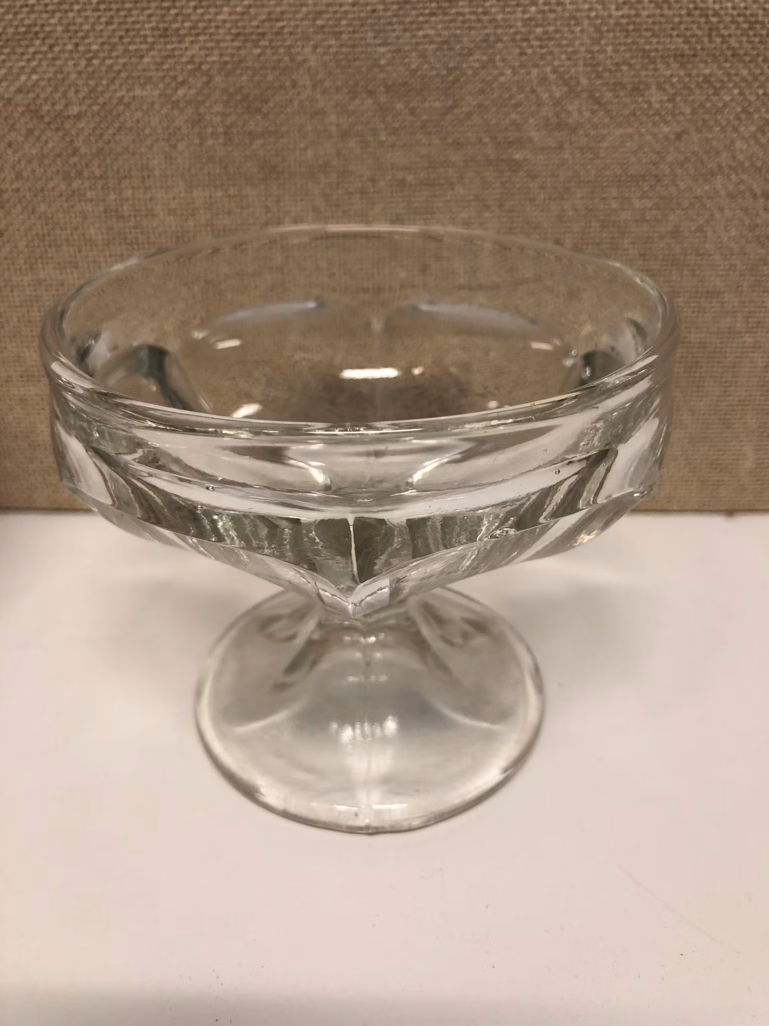 EFTERRÄTTSSKÅLAR 6 st. glas, 1900-talets andra hälft.