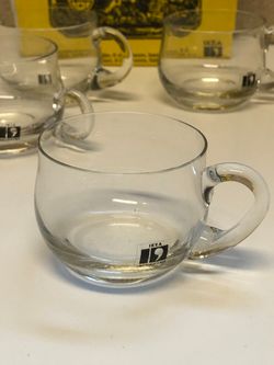 PUNCHGLAS 4 st. munblåsta, "Rovar", originalkartong, Ikea.