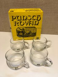 PUNCHGLAS 4 st. munblåsta, "Rovar", originalkartong, Ikea.