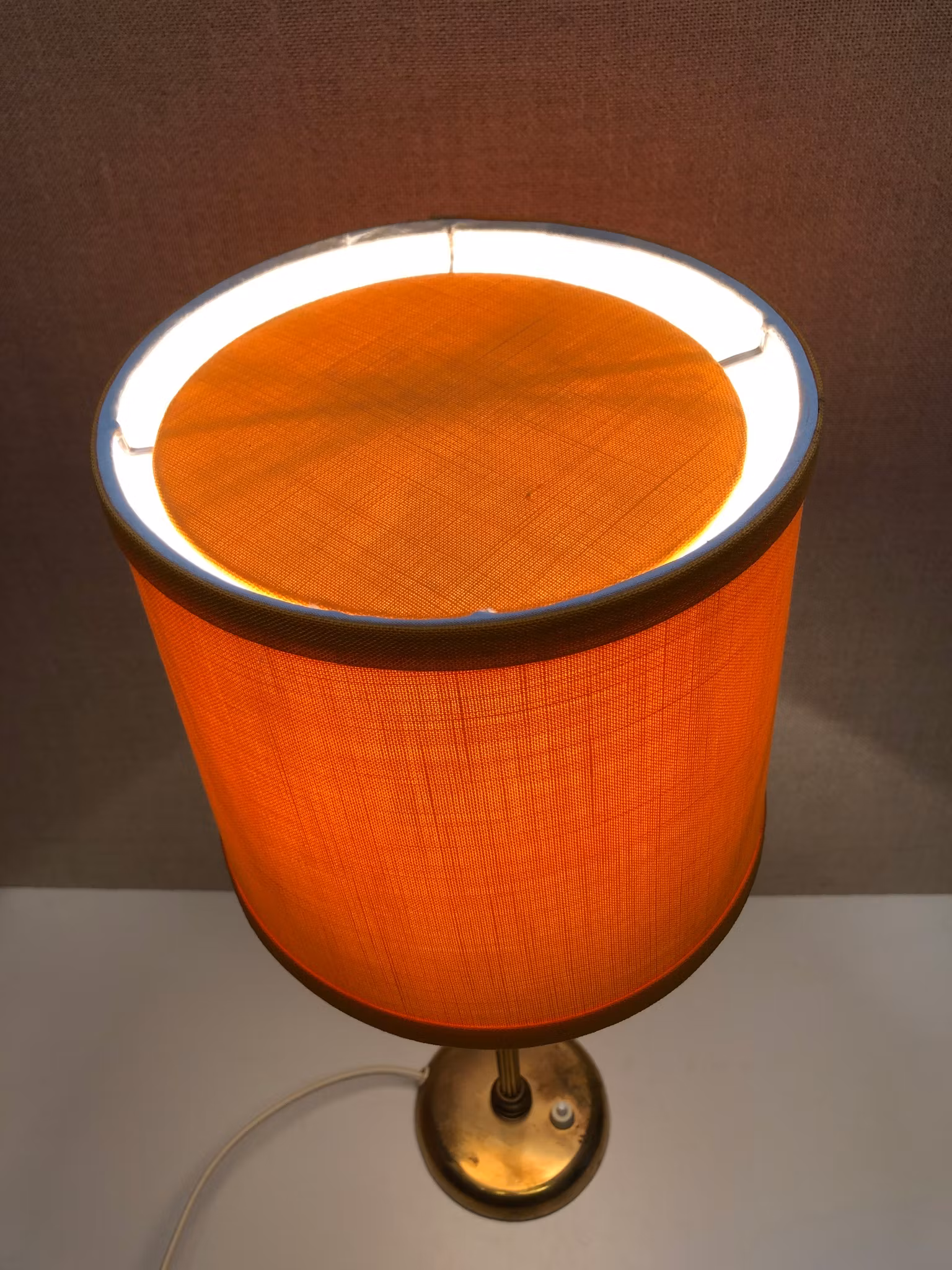 HARALD NOTINI. Bordslampa, mässing, modell 15683, Arvid Böhlmarks Lampfabrik, 1900-talet mitt.