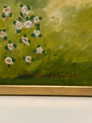 BRITTA KARLSSON. Olja på duk, "Paret 1974", signerad.