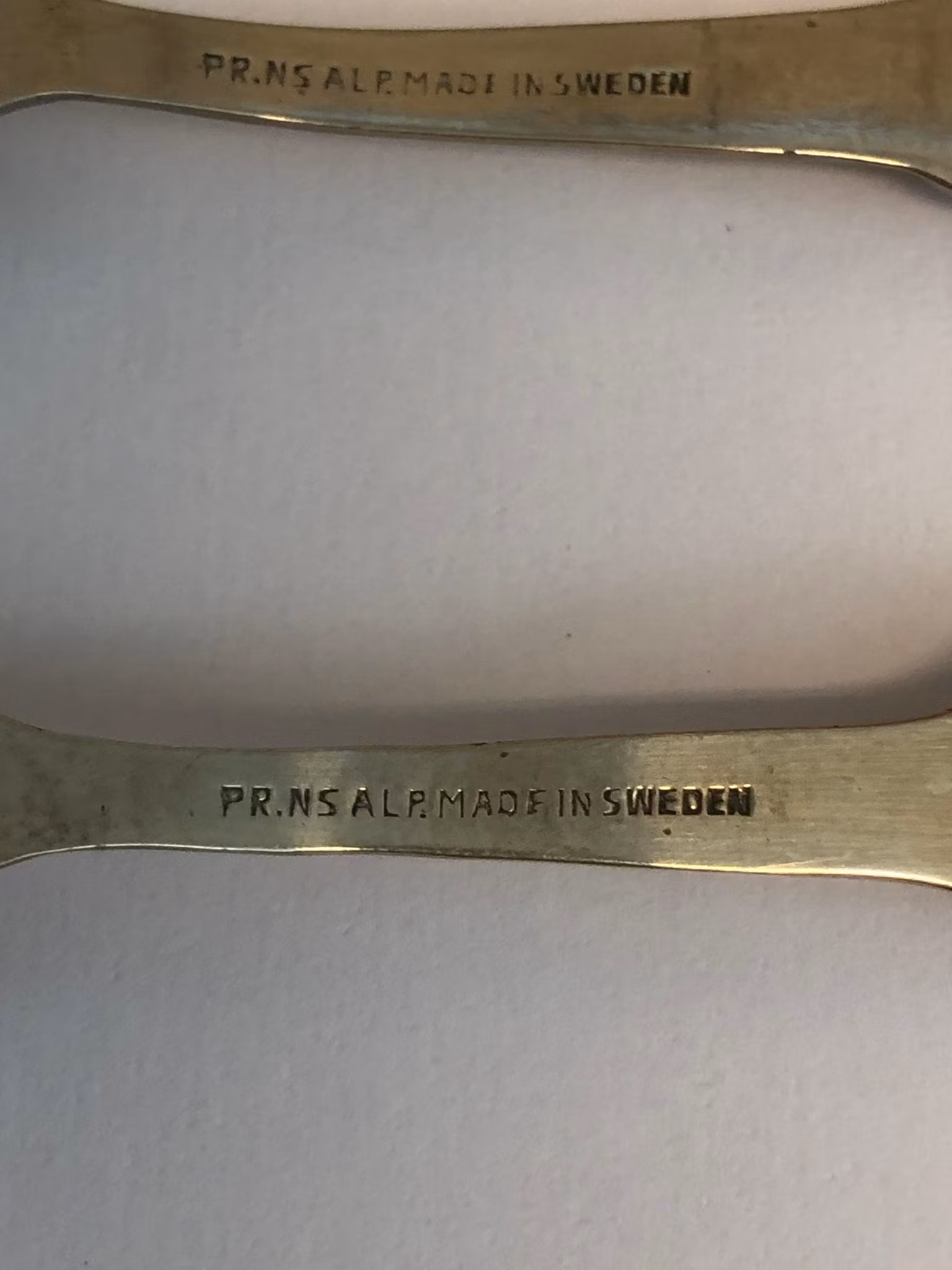 TÅRTGAFFLAR, 6 st, nysilver, Sweden.