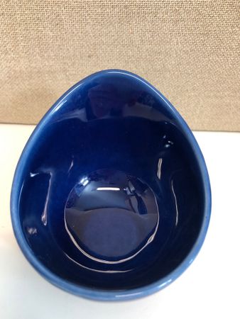 HERTHA BENGTSSON. Bowl, porcelain, "Blue Fire", Rörstrand.