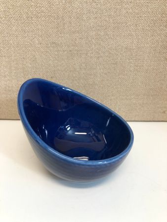 HERTHA BENGTSSON. Bowl, porcelain, "Blue Fire", Rörstrand.