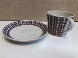 ARTHUR PERCY. Tekopp med fat, porslin, "Variant", Gefle