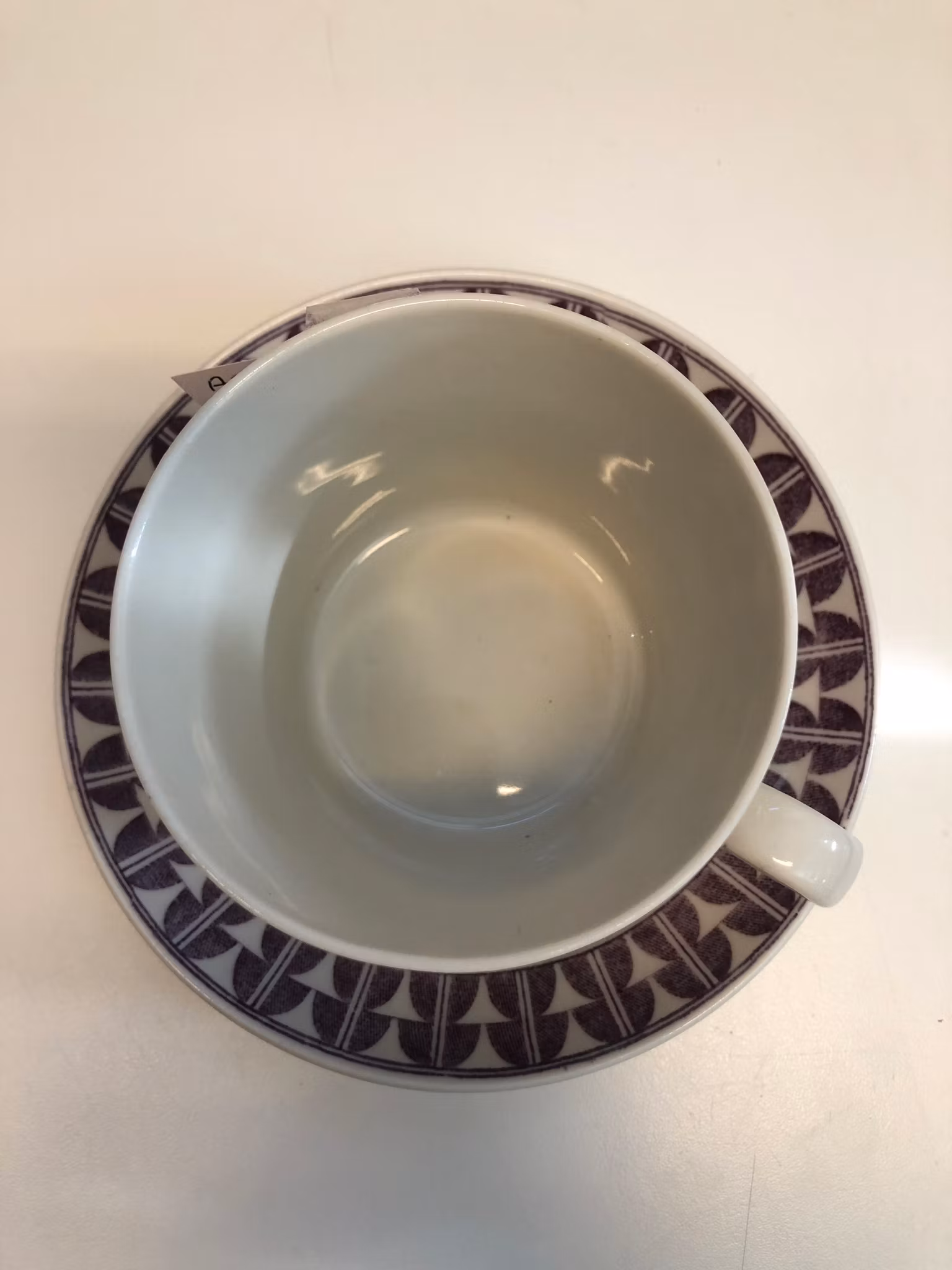 ARTHUR PERCY. Tekopp med fat, porslin, "Variant", Gefle