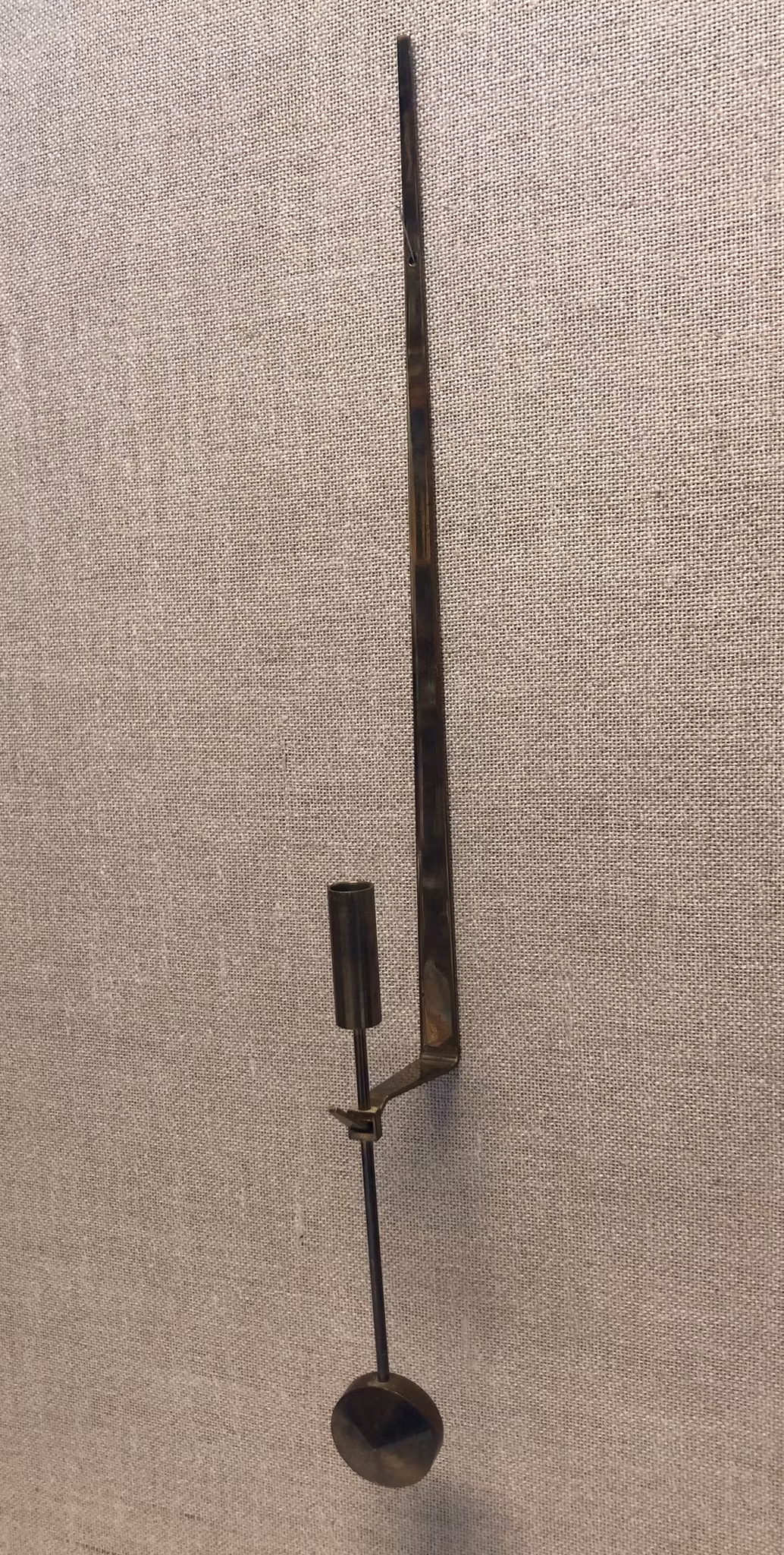PIERRE FORSELL. Ljuslampett, mässing, "Pendel" No 71, Skultuna Bruk.