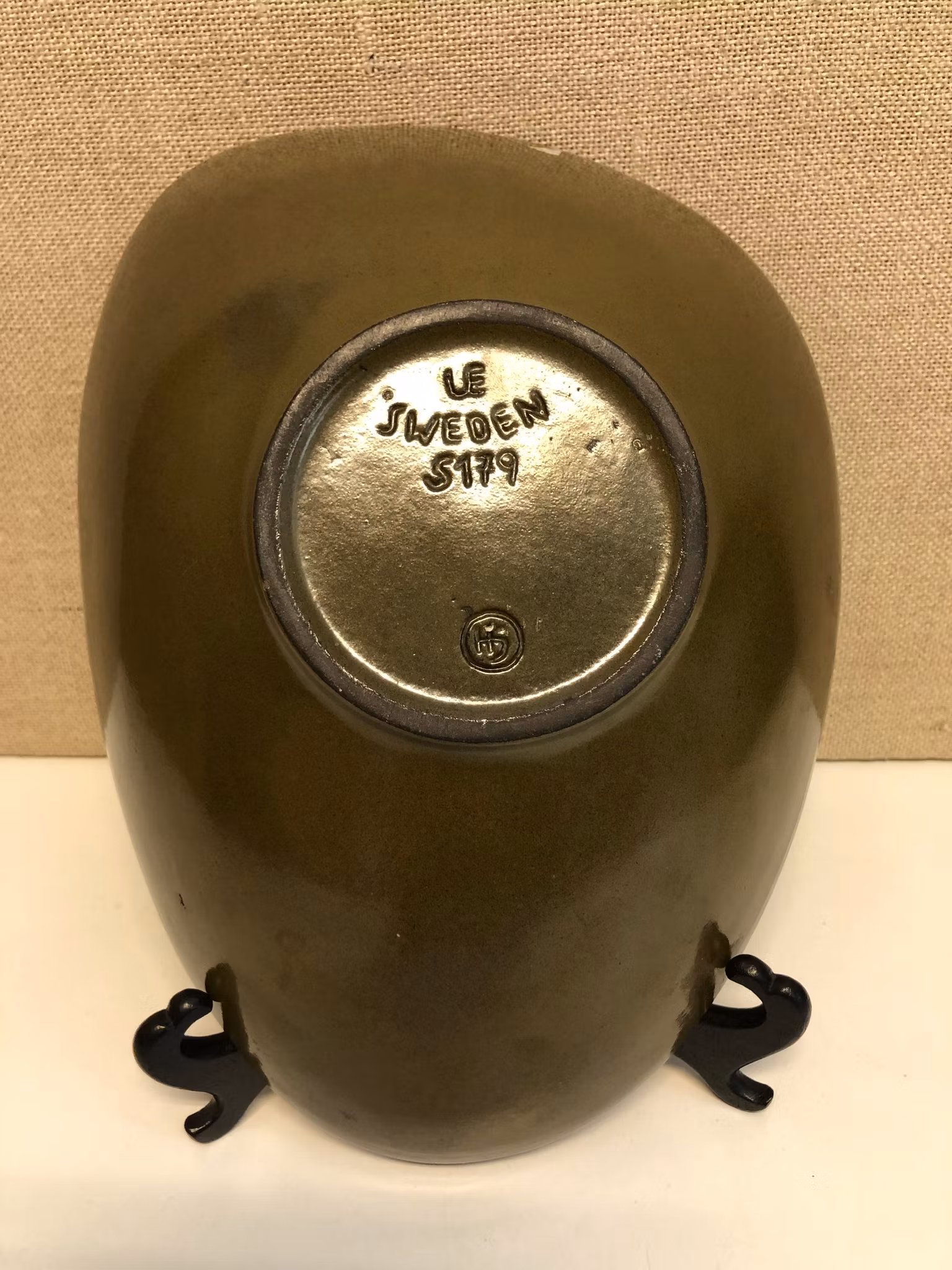 HJÖRDIS OLDFORS. Bowl, ceramic, "Ibitza", Uppsala Ekeby, 1950s-1960s.