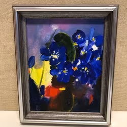 OLLE GUSTAFSSON. "The Eyes of Spring", oil on panel, monogram signed.