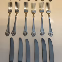 BESTICKSUPPSÄTTNING 18 delar, nysilver, 1900-talets andra hälft.