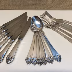 BESTICKSUPPSÄTTNING 18 delar, nysilver, 1900-talets andra hälft.