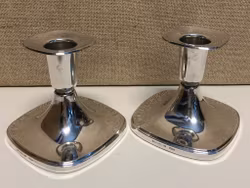 TORE ELDH. Candlesticks, a pair, silver, K&EC, 1966.